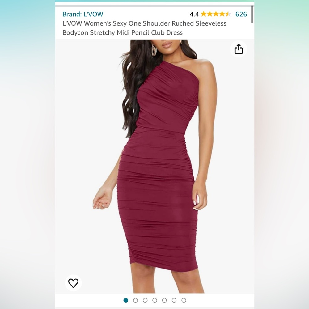 NWOT Amazon Burgundy Dress